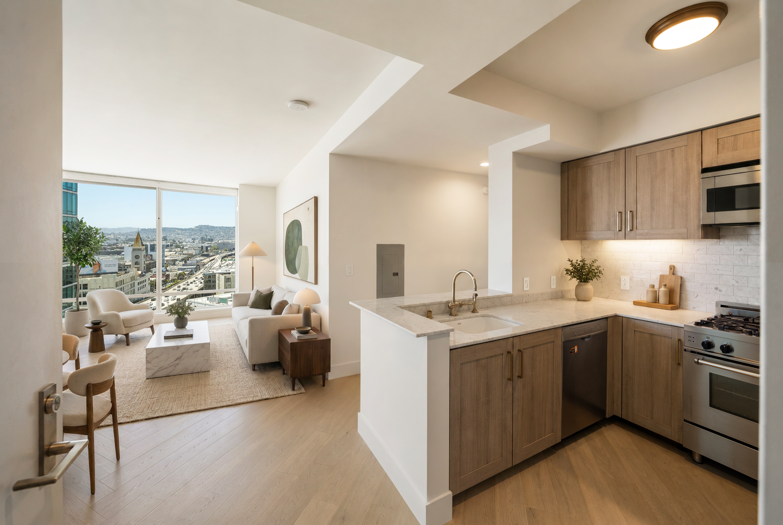 Kitchen & Living Room